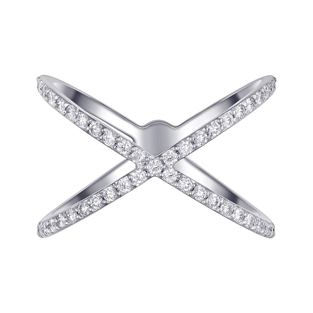 Кольцо из белого золота с бриллиантами 921897Б