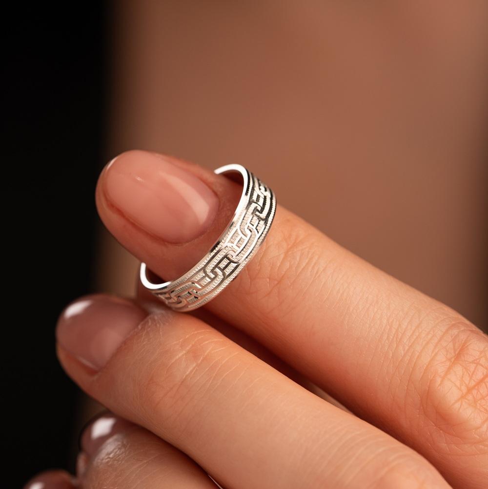 Обручальное кольцо из белого золота 510-000-1016