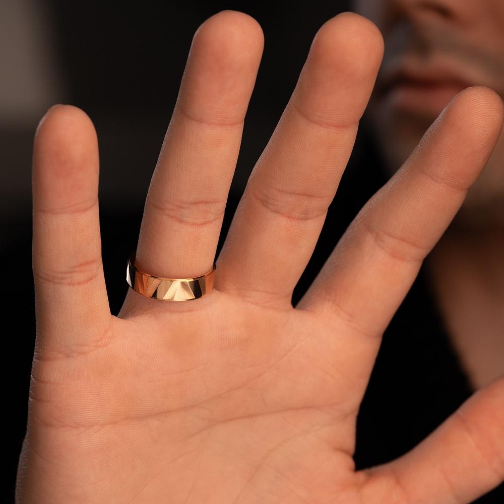 Обручальное кольцо из красного золота 500-000-068