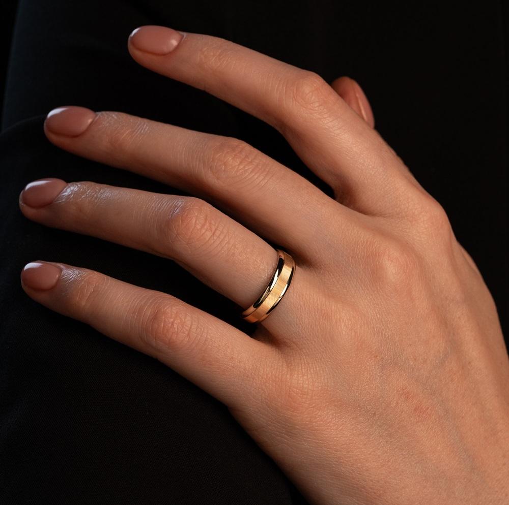 Обручальное кольцо из золота (синтеринг) 480-000-975