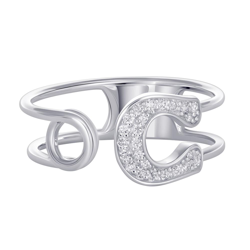 Кольцо из белого золота с бриллиантами 921834Б