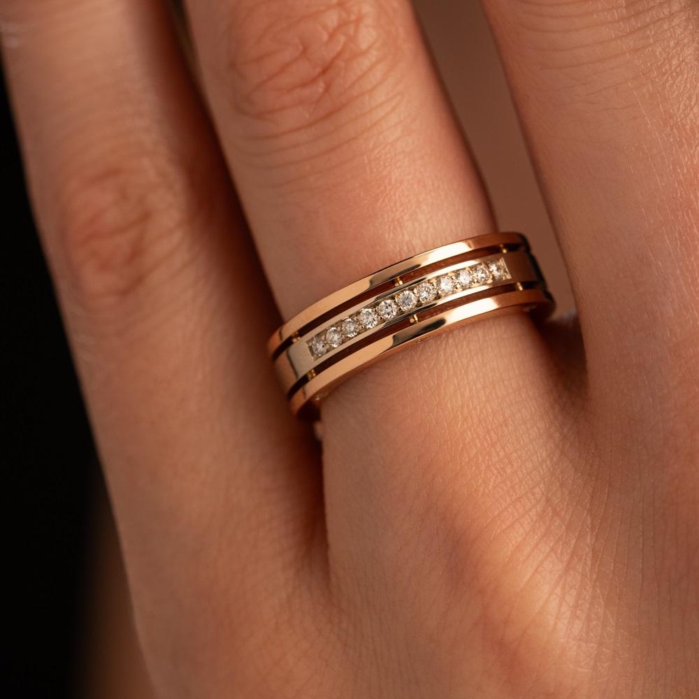 Кольцо из золота с бриллиантами 911517Б