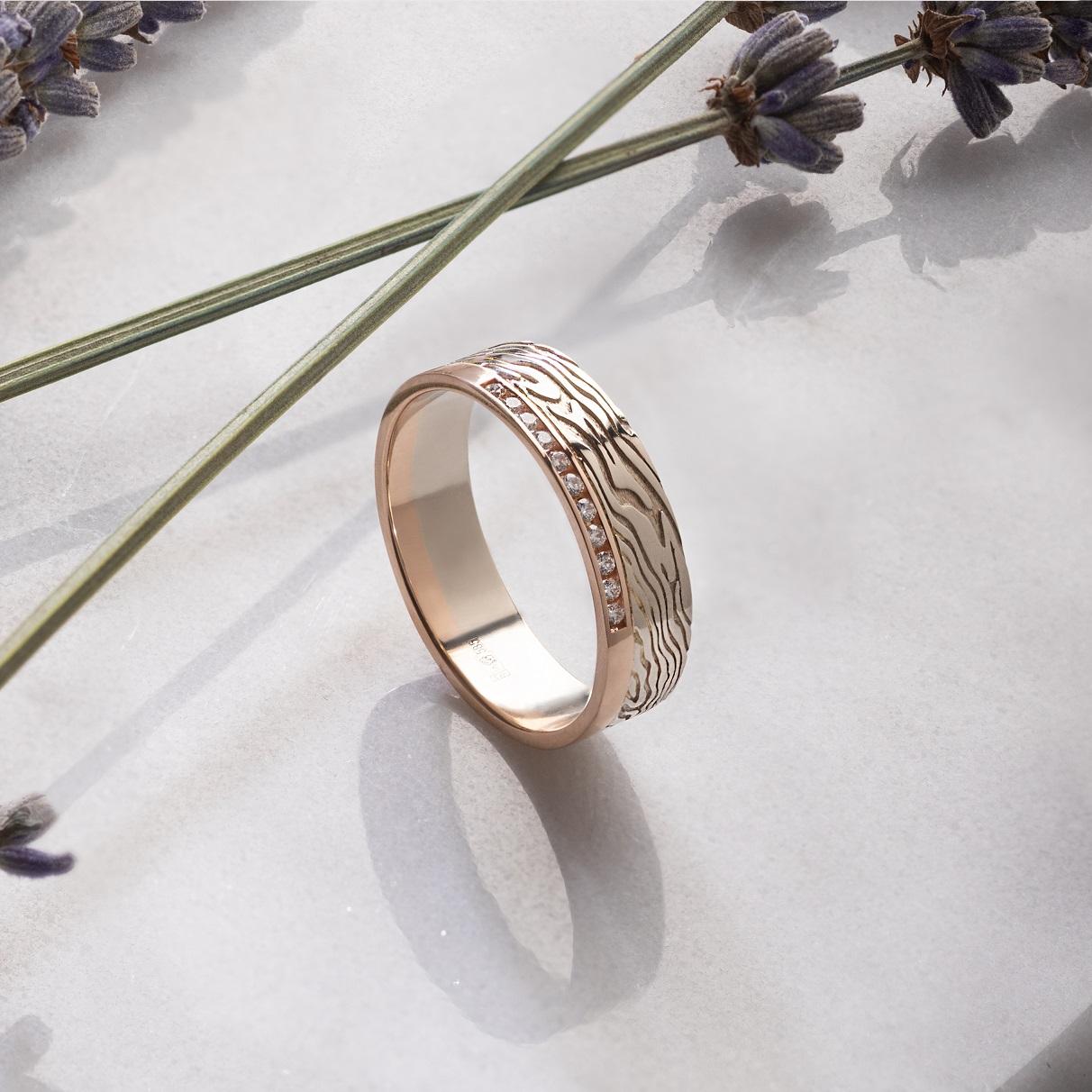 Кольцо из золота 585 пробы с бриллиантами 921741Б