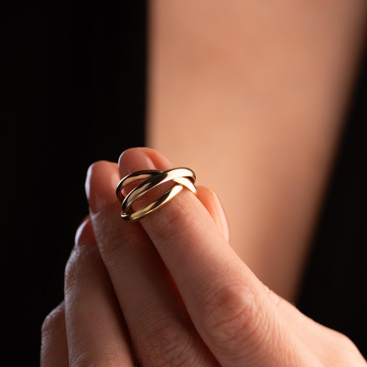 Обручальное кольцо из золота (синтеринг) 490-000-939