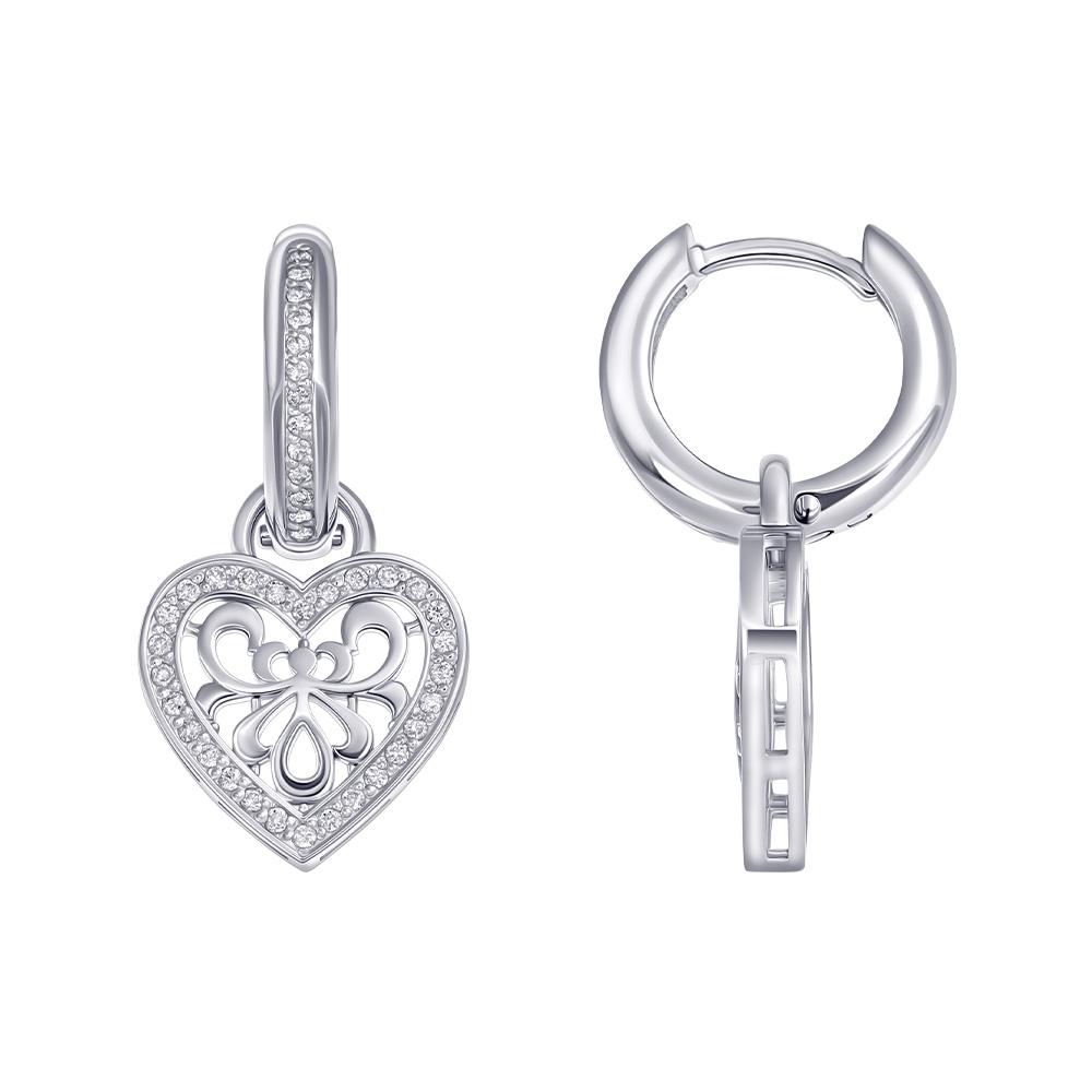 Серьги из белого золота 922292Б