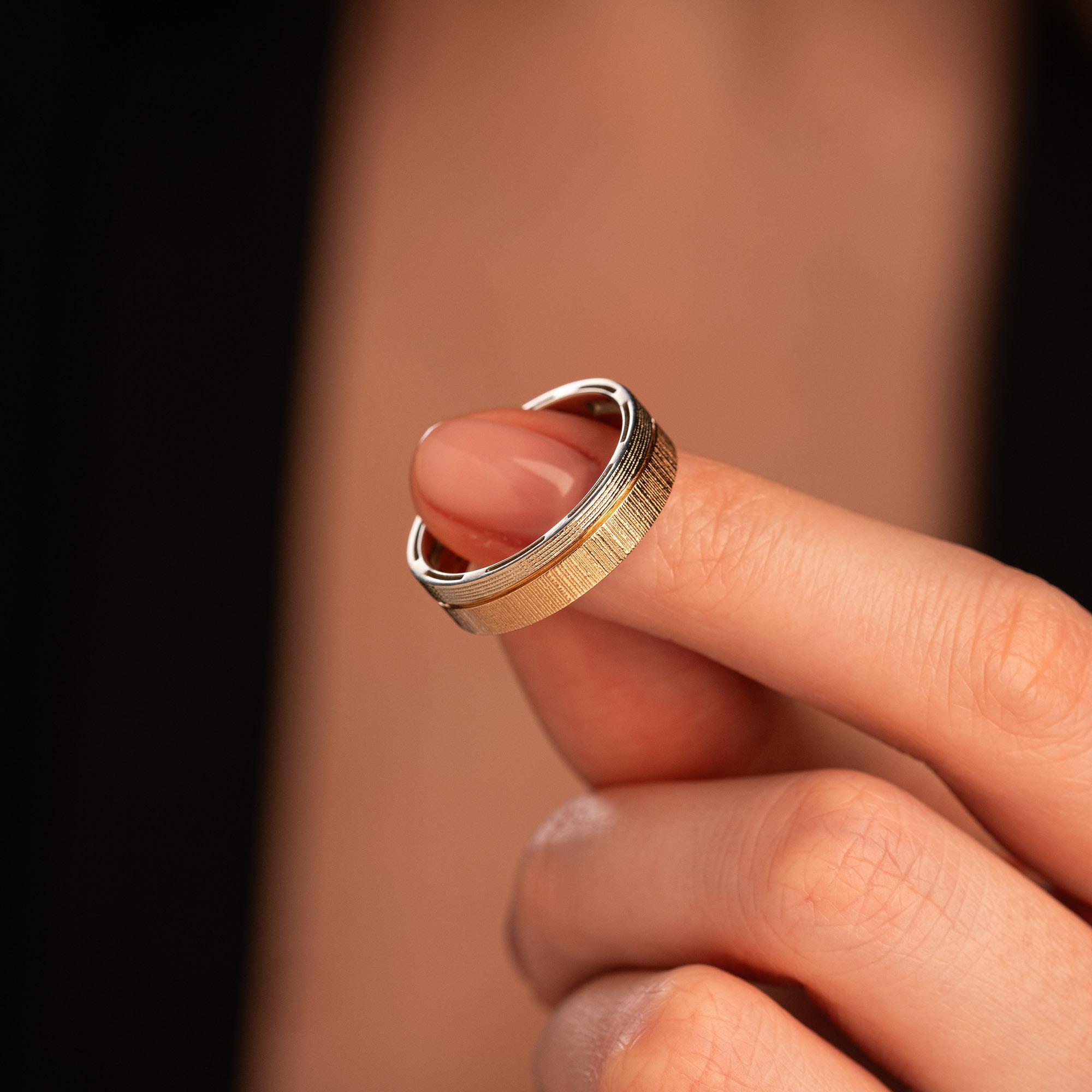 Кольцо комбинированное с рубином 9111015