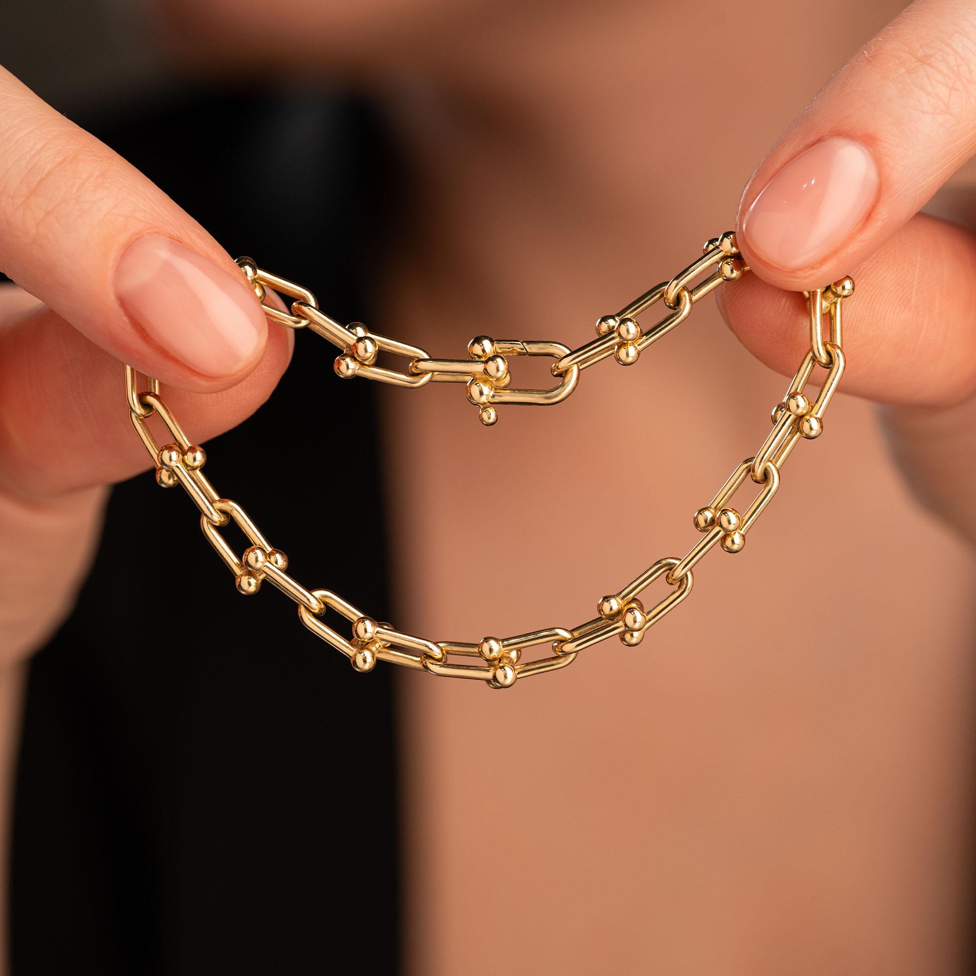 Браслет фактурный из желтого золота 935934