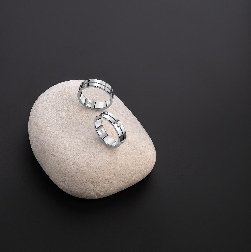 Обручальное кольцо из белого золота 710-000-282
