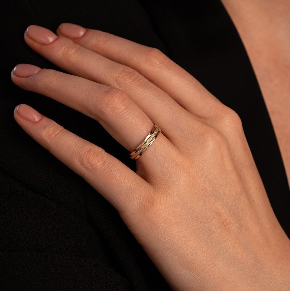 Обручальное кольцо из золота (синтеринг) 450-000-717