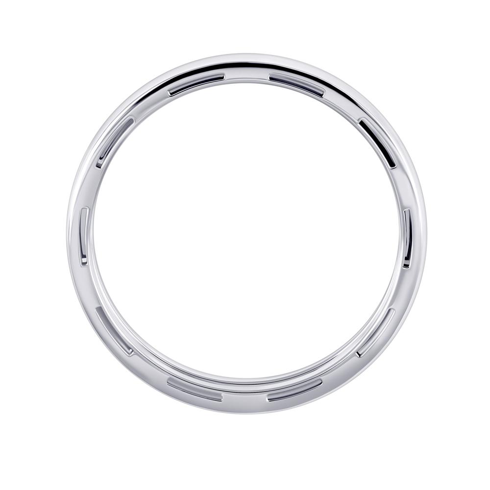 Обручальное кольцо из белого золота с сапфиром 9211006