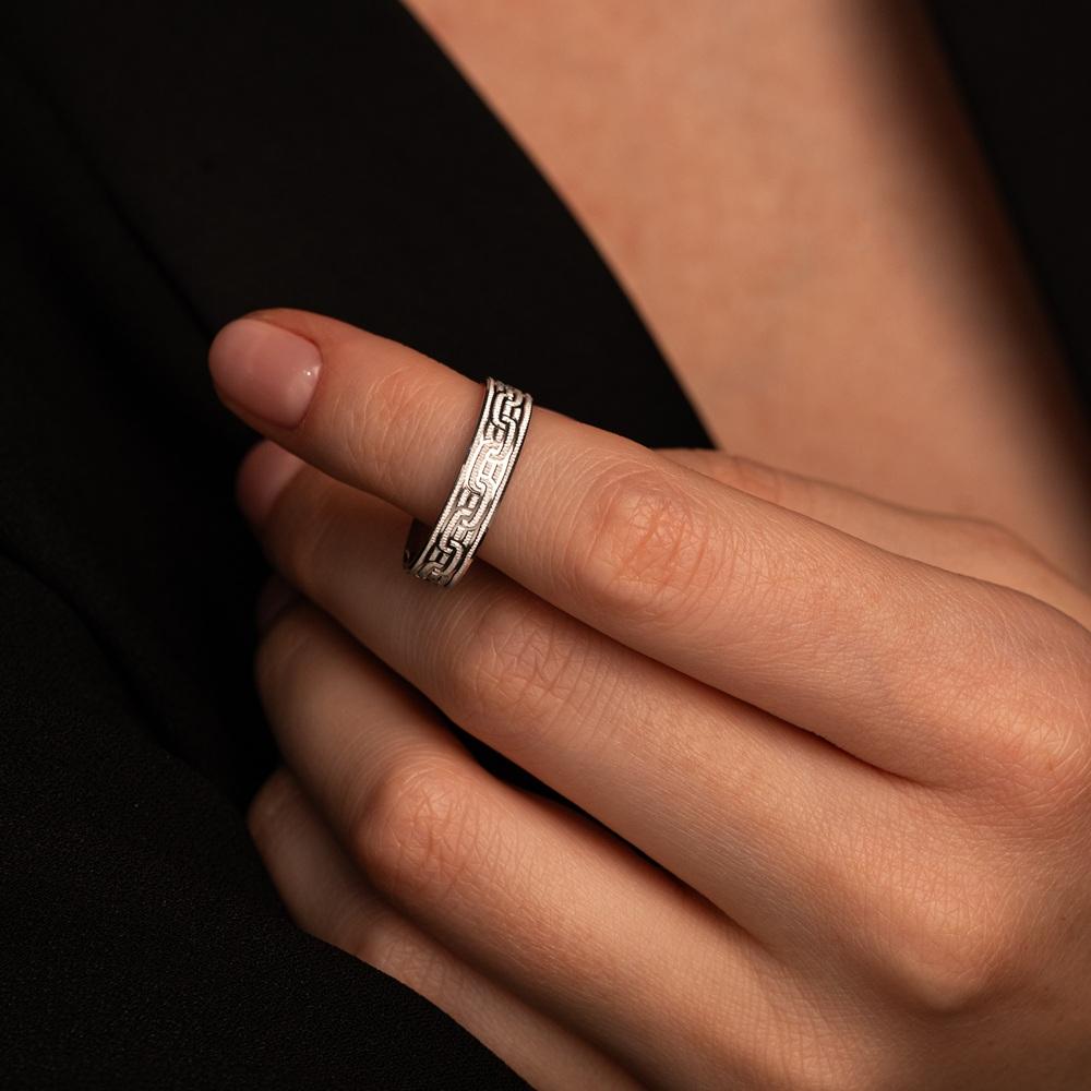 Обручальное кольцо из белого золота 510-000-1016