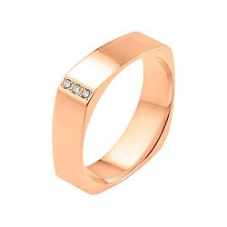 Обручальное кольцо с бриллиантом 702-120-217