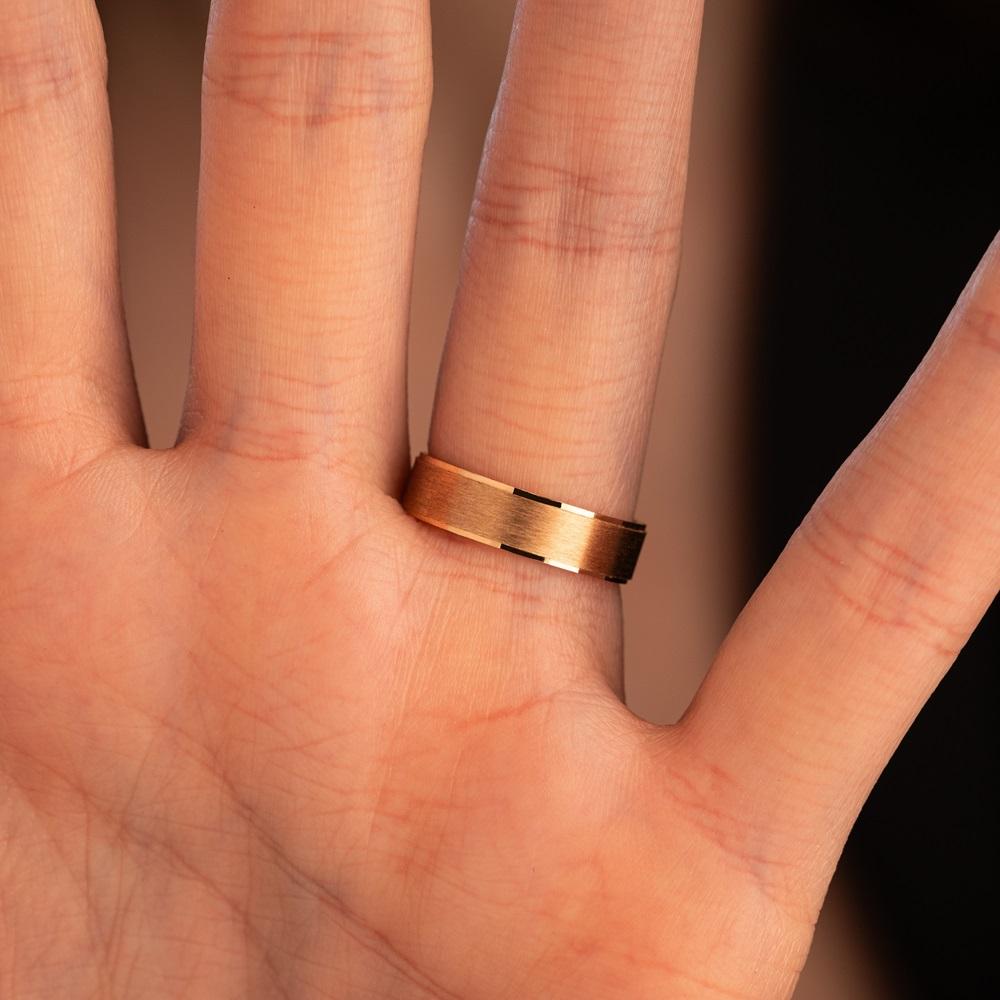 Обручальное кольцо из красного золота 200-000-737