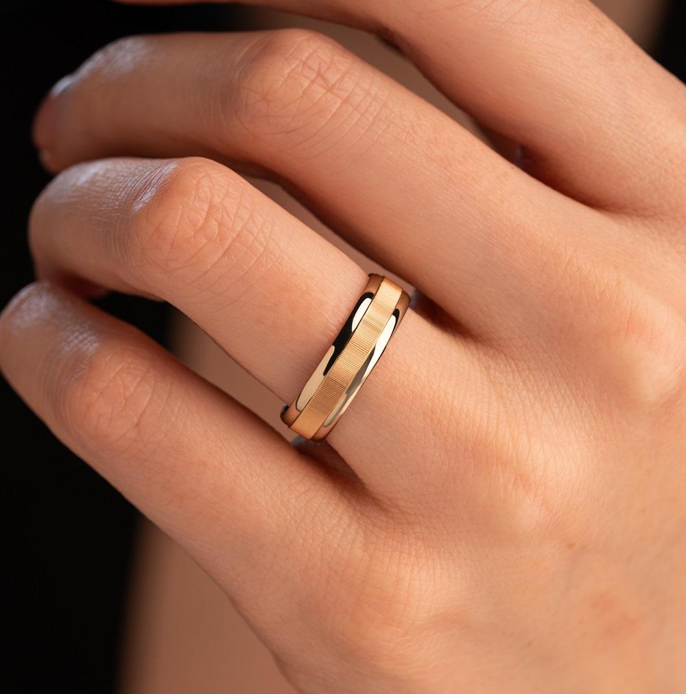 Обручальное кольцо из золота (синтеринг) 480-000-975