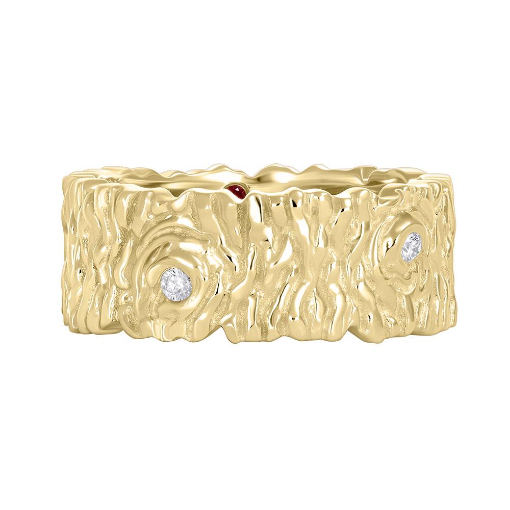 Кольцо из желтого золота с бриллиантами 9311068Б