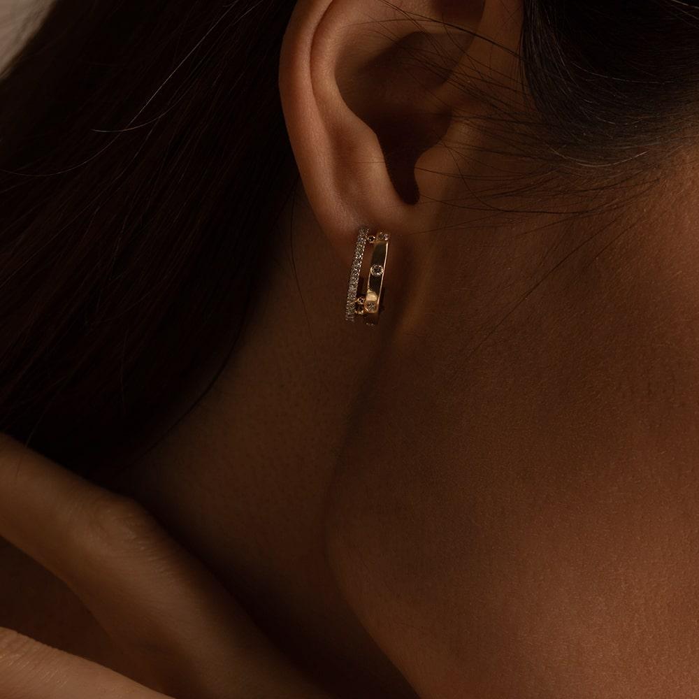 Серьги с бриллиантами 932660Б