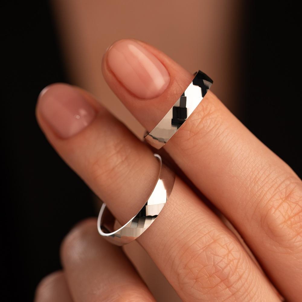 Обручальное кольцо из белого золота 510-000-1011