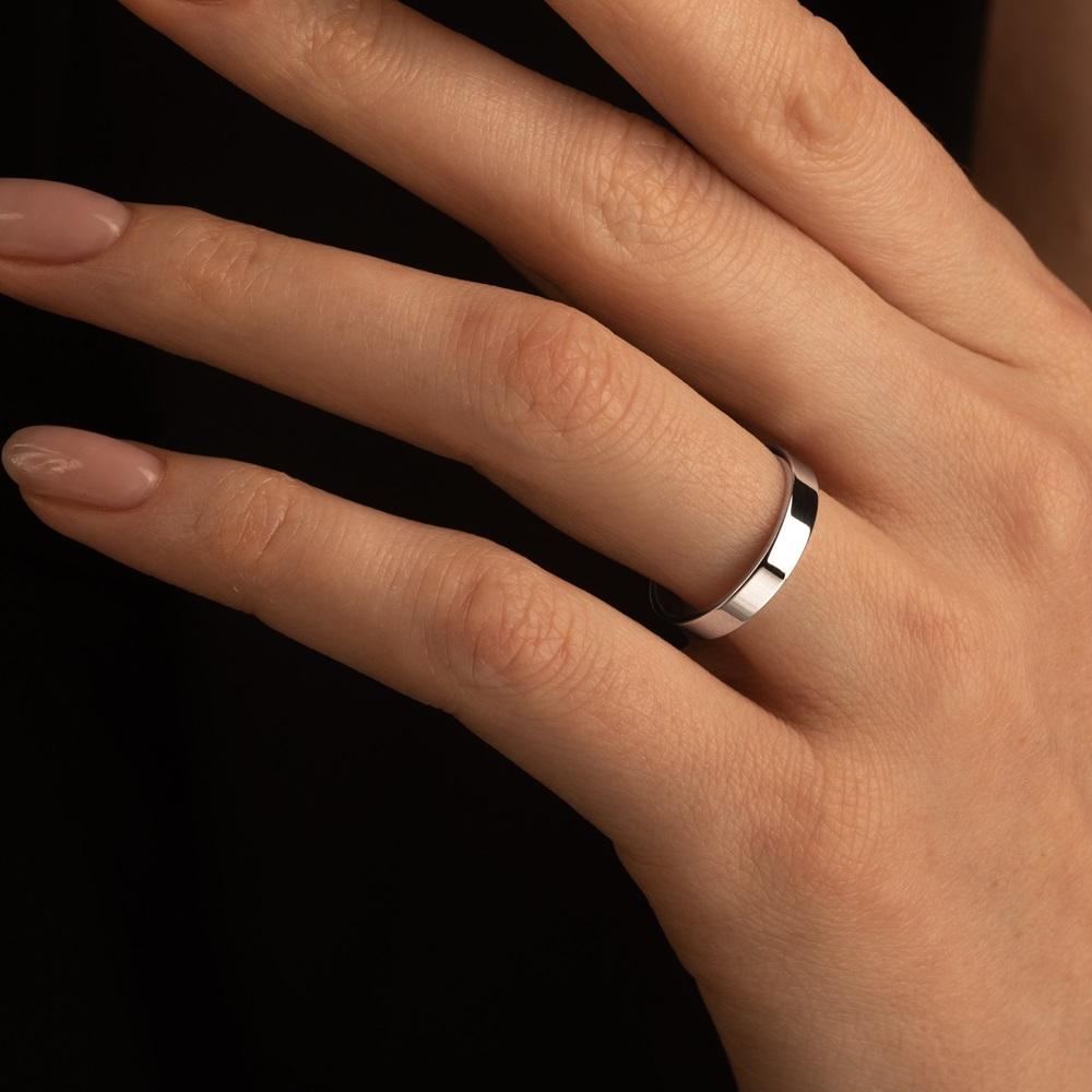 Обручальное кольцо из серебра 010-000-308