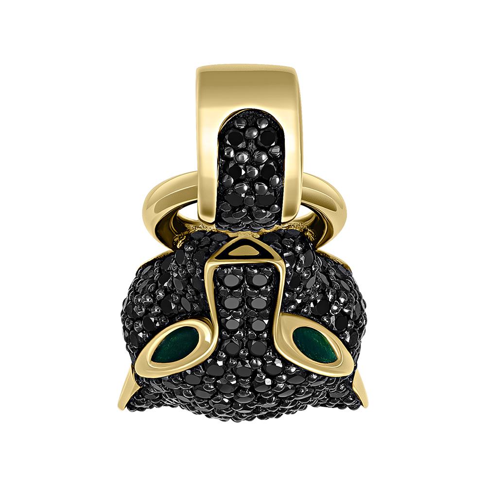 Подвеска из золота с черными бриллиантами 934898ЧБ