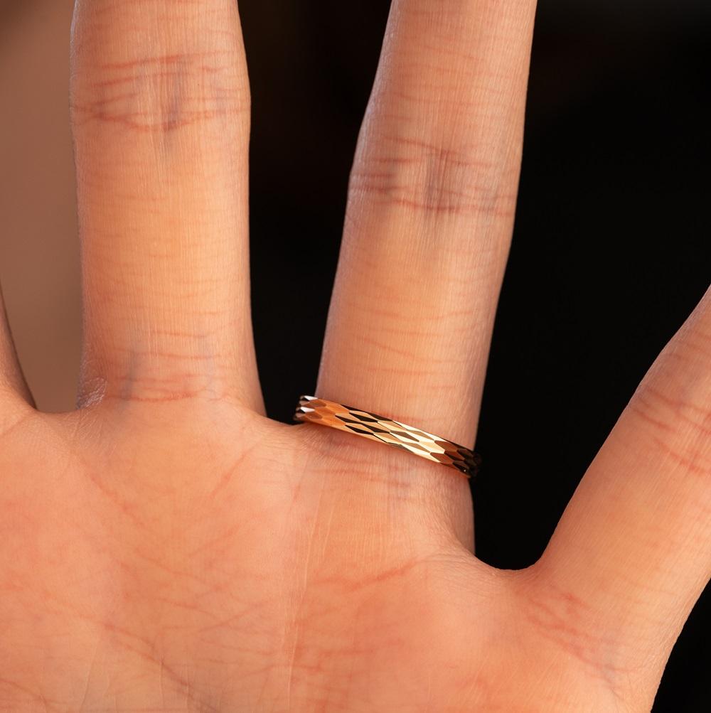 Обручальное кольцо из красного золота 200-000-177