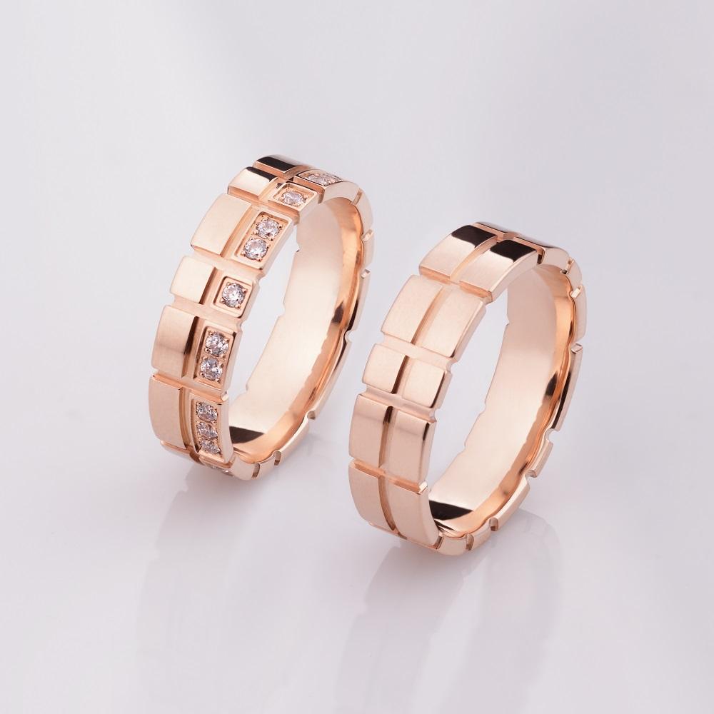 Обручальное кольцо из красного золота 700-000-225