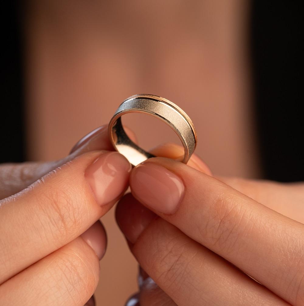 Обручальное кольцо из золота (синтеринг) 430-000-424