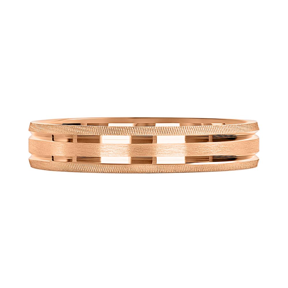 Обручальное кольцо из красного золота 500-000-1028