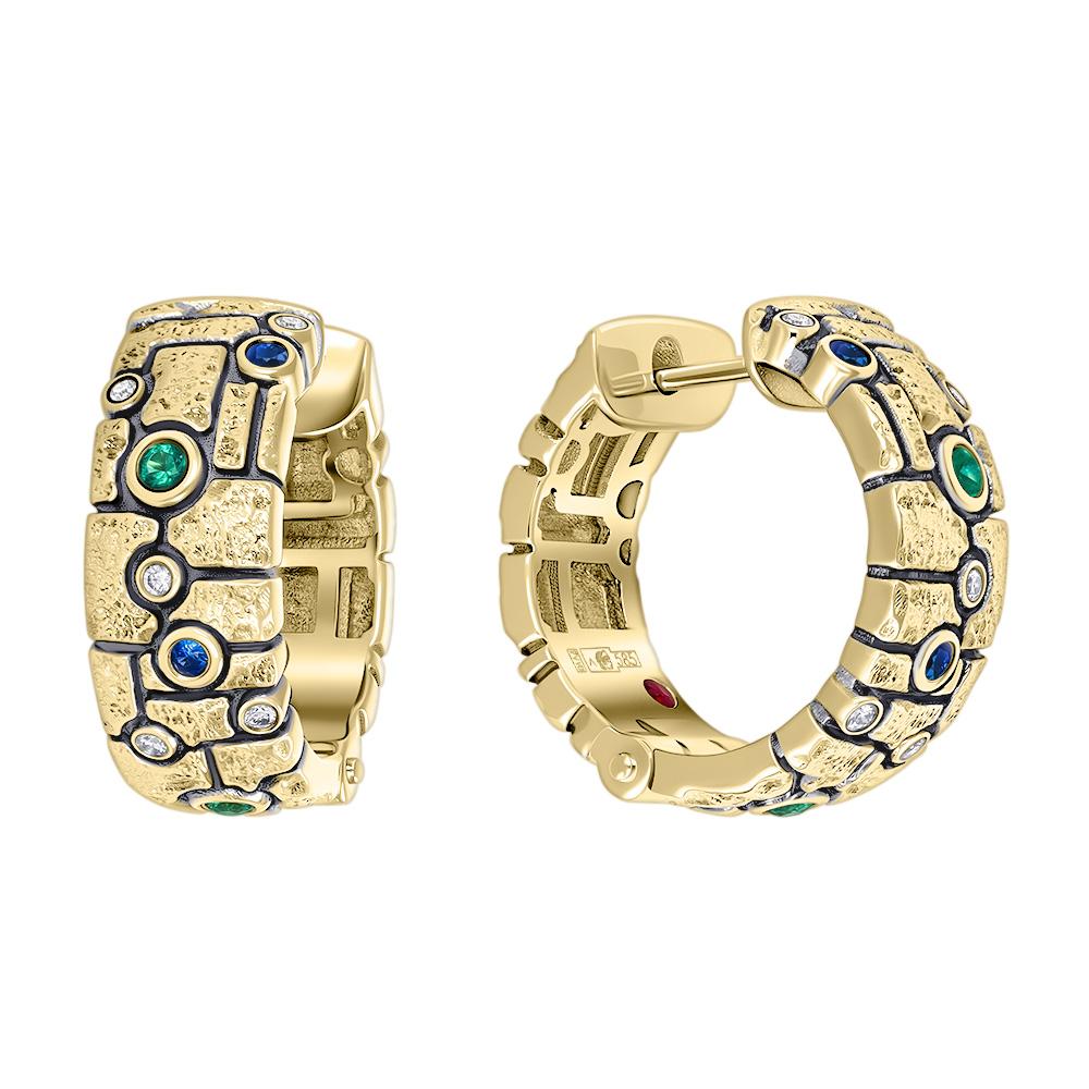 Серьги из желтого золота 9321070К