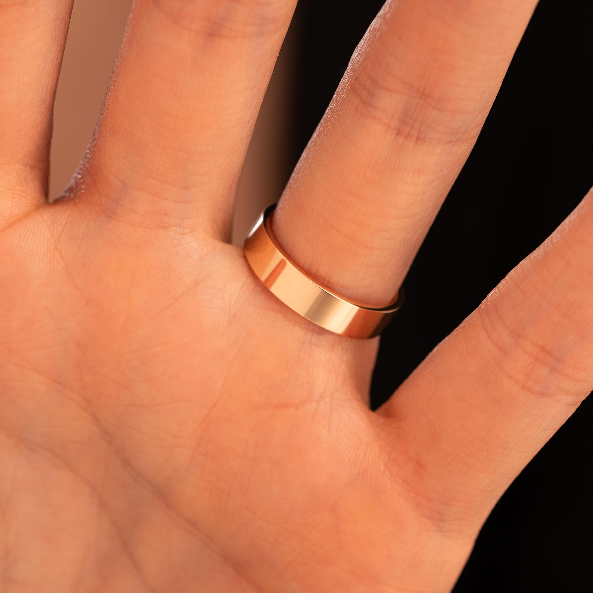 Обручальное кольцо из красного золота 200-000-327