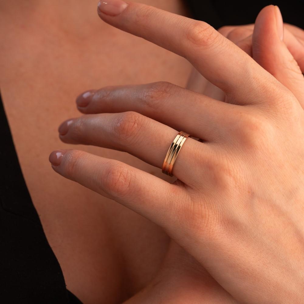 Обручальное кольцо из золота (синтеринг) 450-000-317