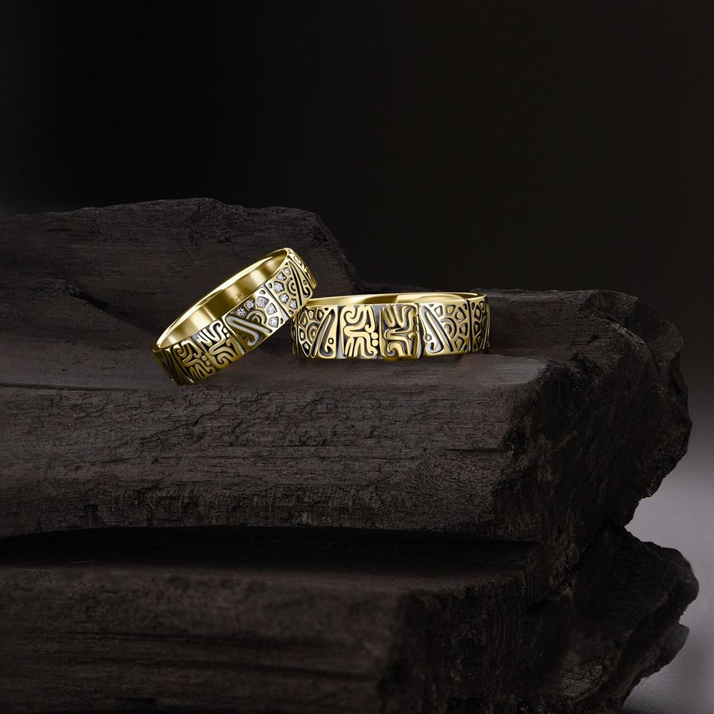 Обручальное кольцо из желтого золота 931959Б