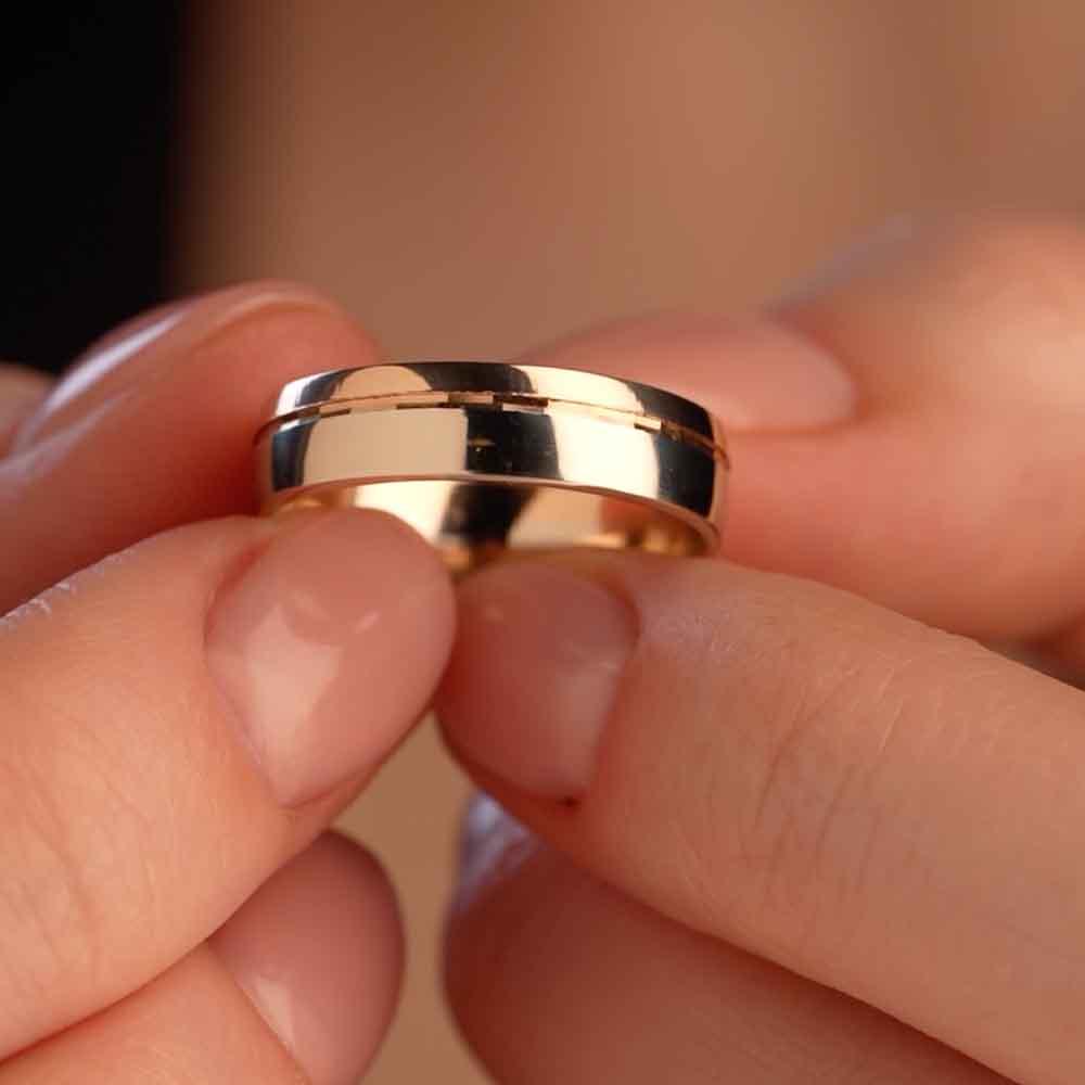 Обручальное кольцо из золота (синтеринг) 430-000-307