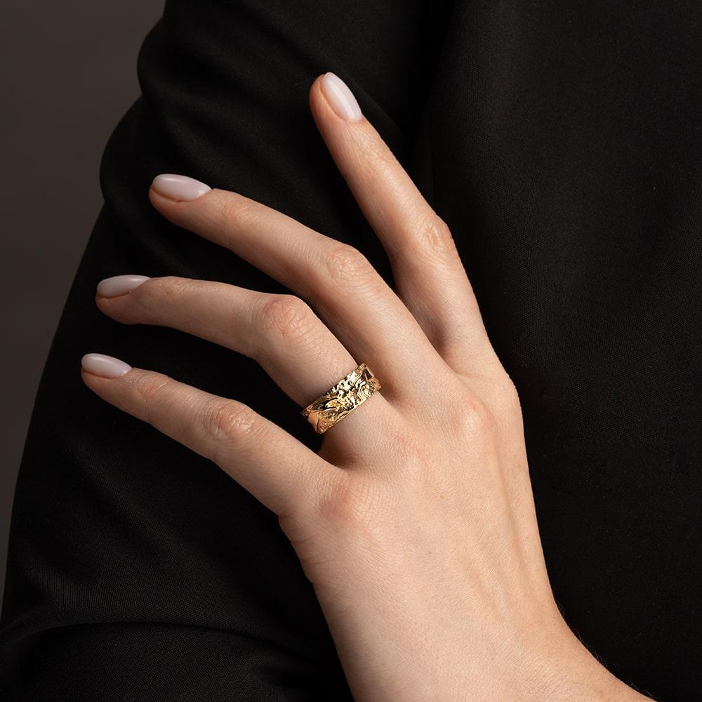 Кольцо из желтого золота 931811