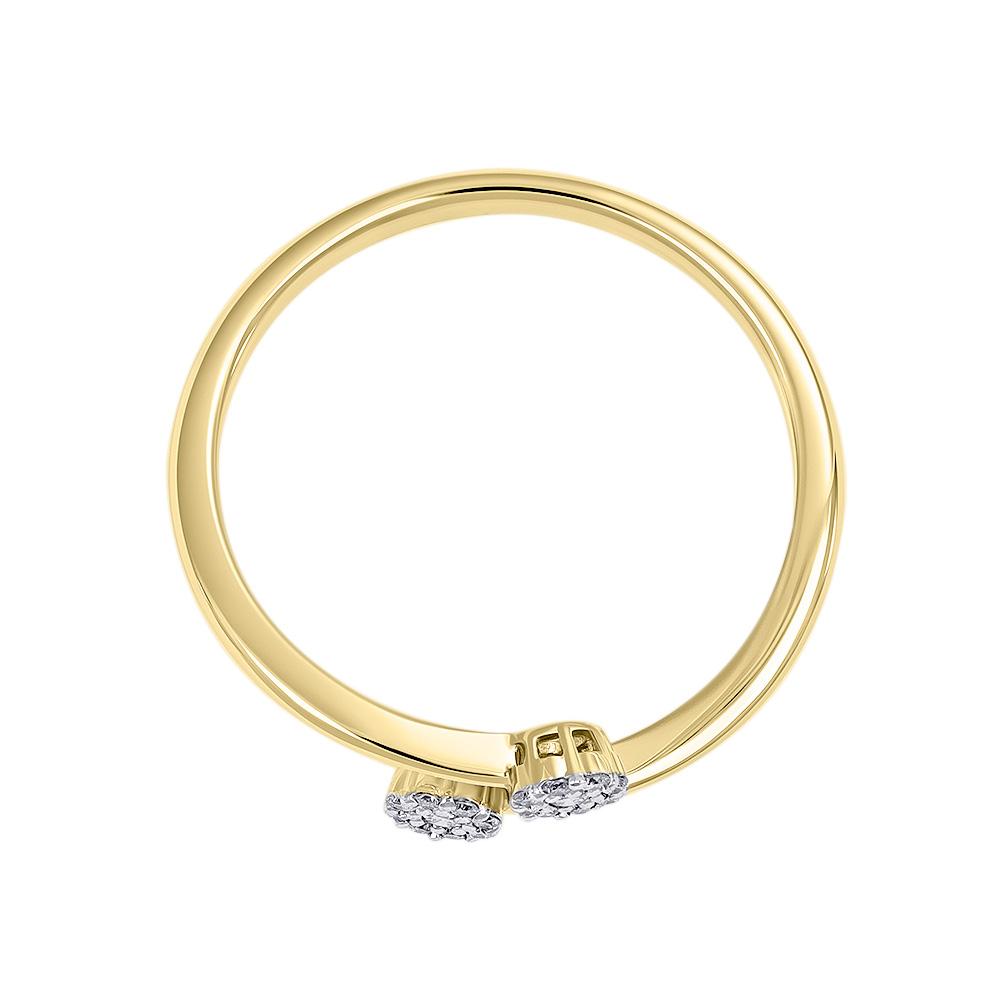 Кольцо из желтого золота с бриллиантами 9311049Б 