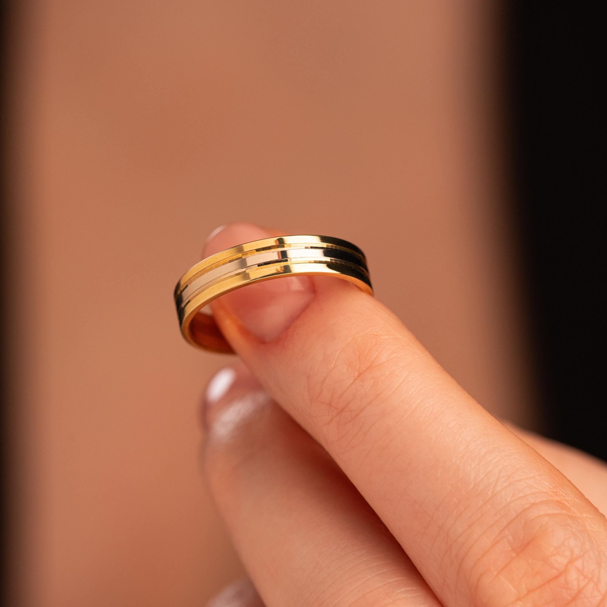 Обручальное кольцо из золота (синтеринг) 460-000-317