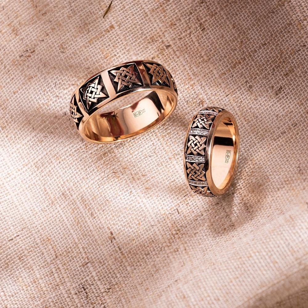 Кольцо из золота без вставок 911518