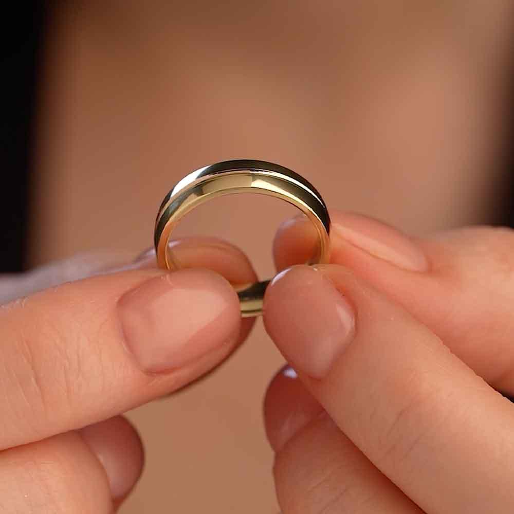 Обручальное кольцо из золота (синтеринг) 460-000-879