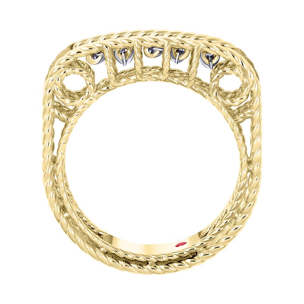 Обручальное кольцо фактурное с бриллиантами 931996Б