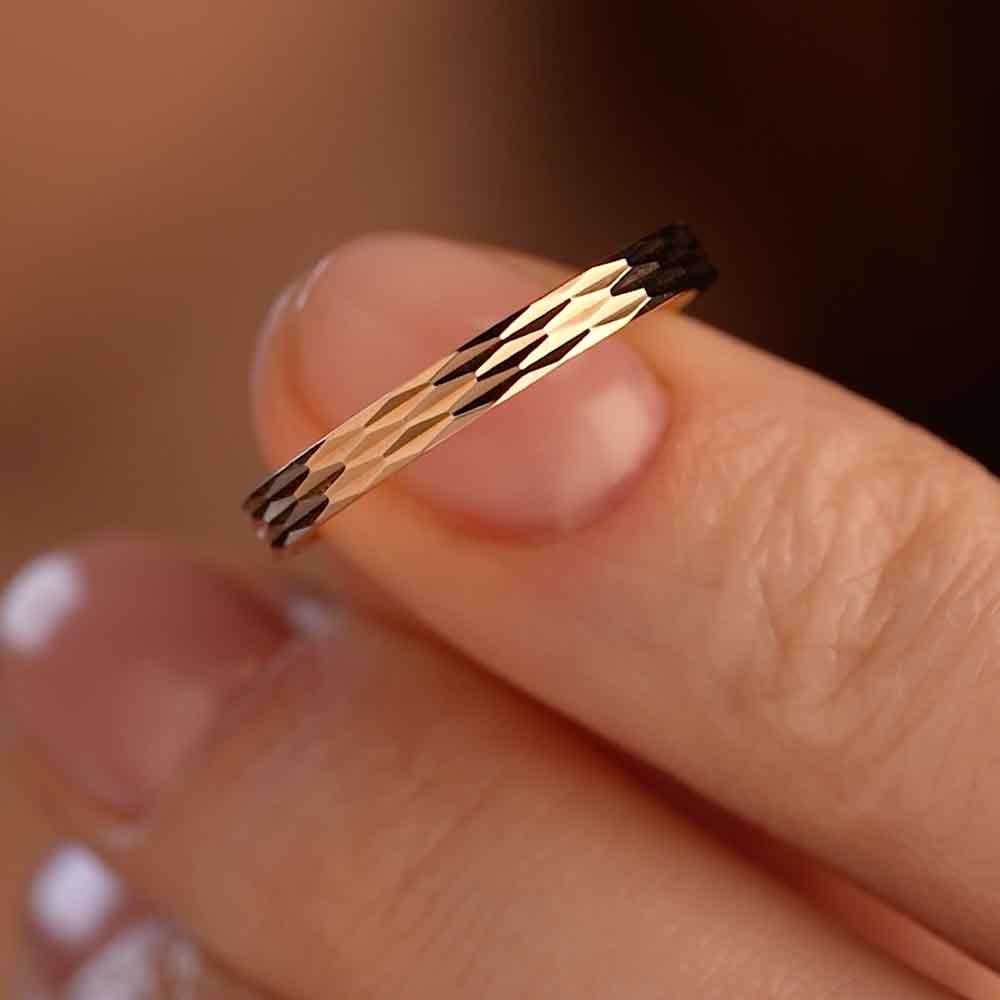 Обручальное кольцо из красного золота 200-000-177