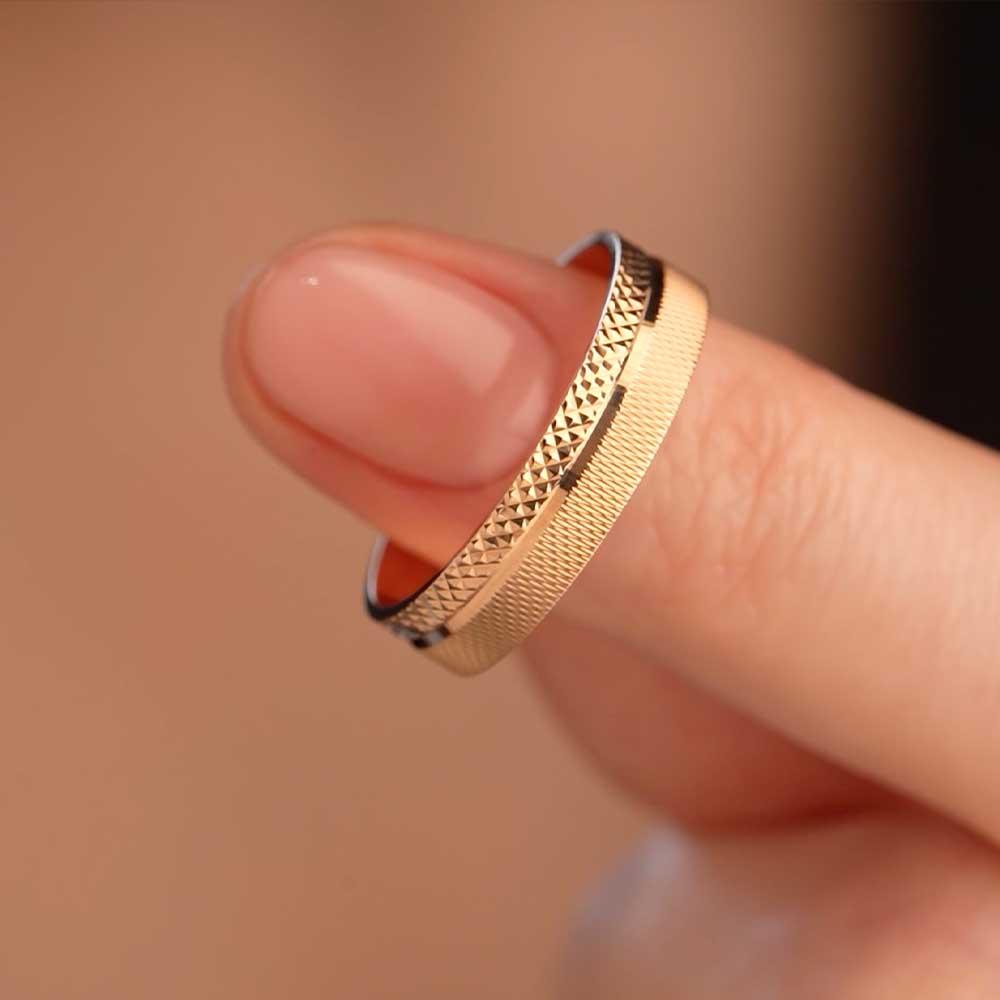 Обручальное кольцо из красного золота  500-000-1022