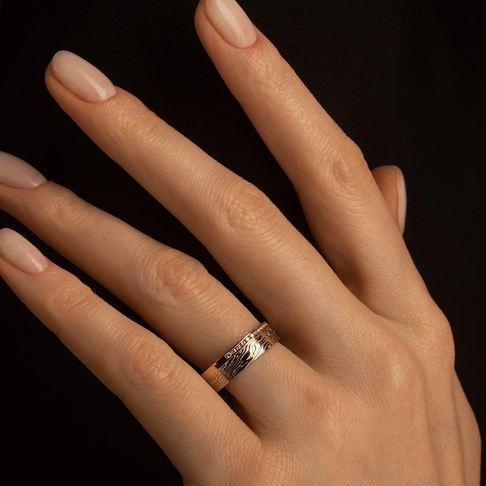 Кольцо из золота 585 пробы с бриллиантами 921741Б