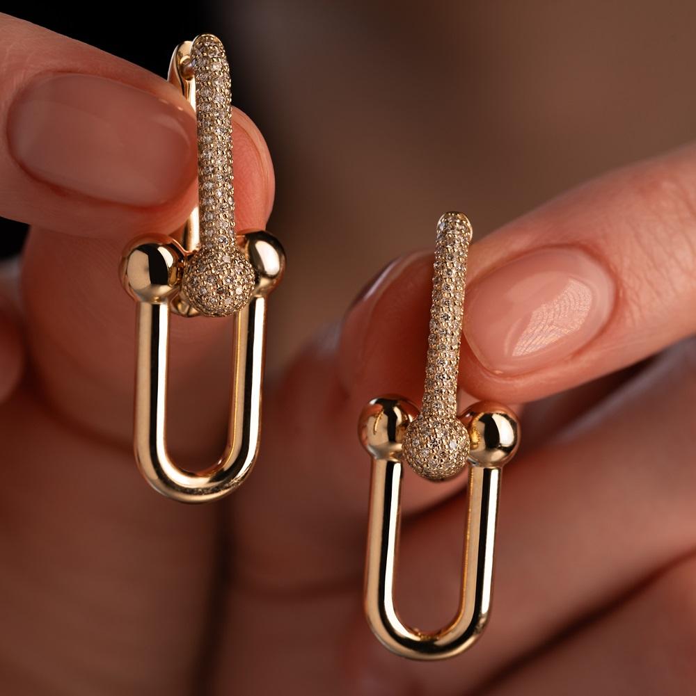 Серьги с бриллиантами 932746-2Б