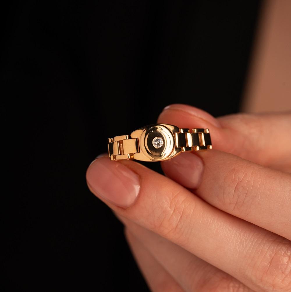 Кольцо подвижное из красного золота 911177Б