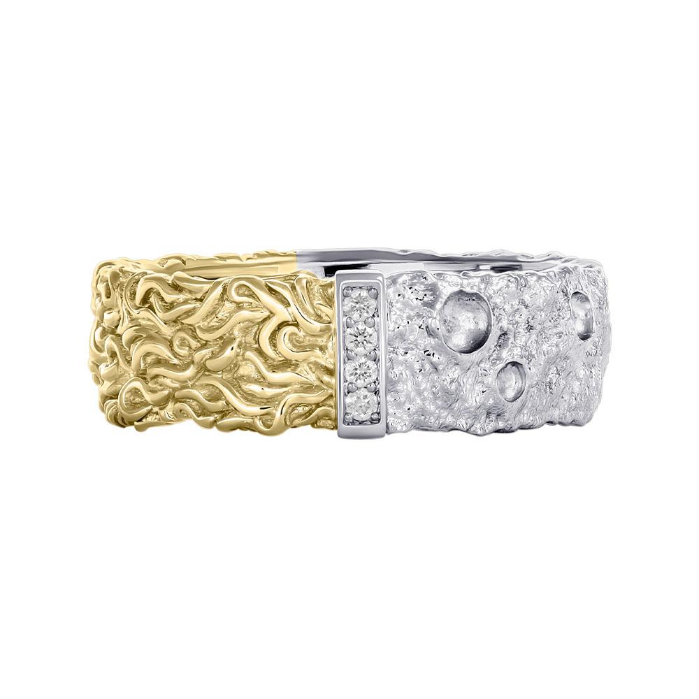 Кольцо из золота с бриллиантами и рубином 9311051Б