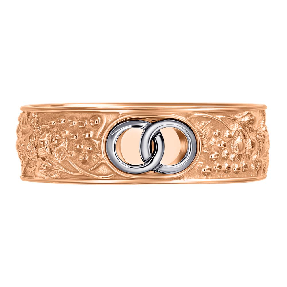 Кольцо из красного золота с рубином 911958